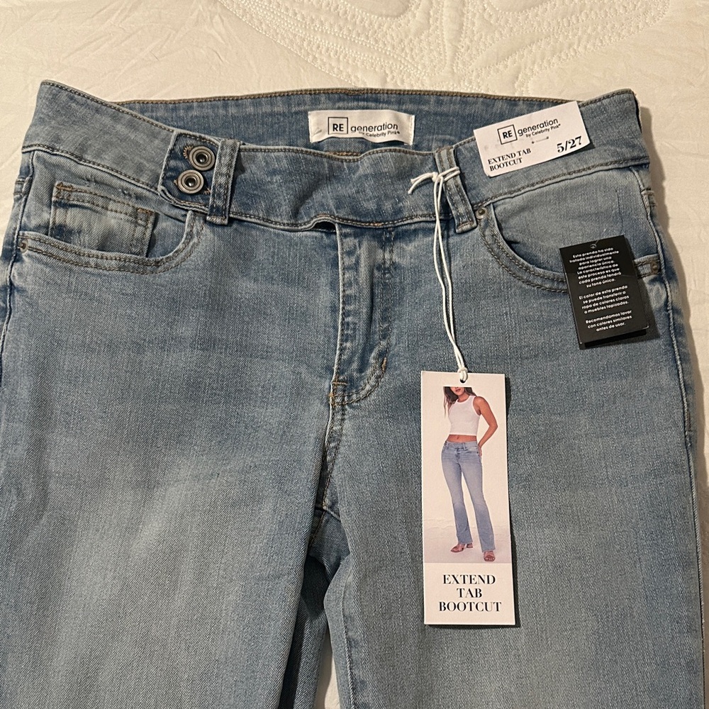 Celebrity Pink Light Blue Bootcut Jeans